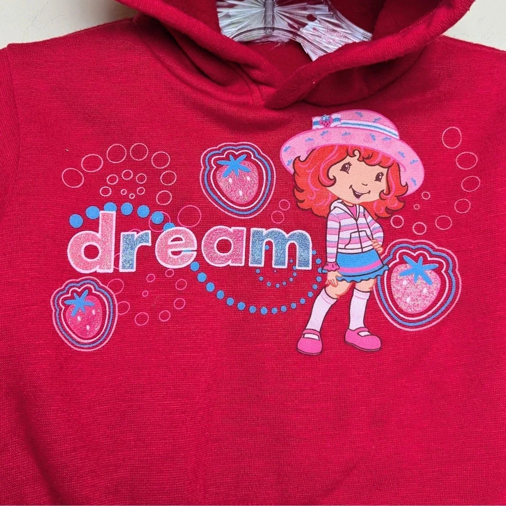 Vintage‎ Strawberry Shortcake Dream 2007 Sweatshirt Hoodie Kids Toddler Size 4T